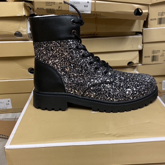 Michael Kors Alistair Bootie Black/Silver - Picture 2 of 4